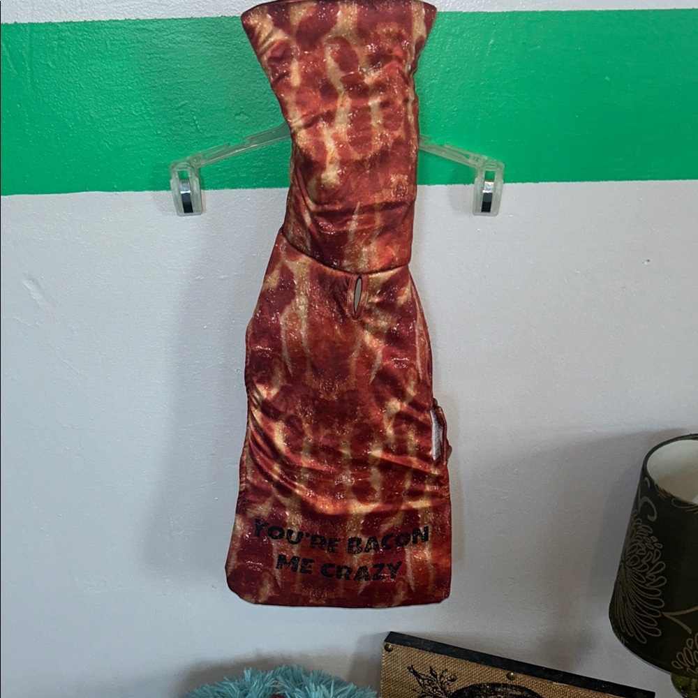 Bacon Dog Costume with “crinkle” noise NEW without tags